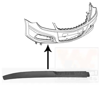 Spoiler VAN WEZEL 3769502 VAN WEZEL 3769502: Lip frontal Opel ANTARA 2016