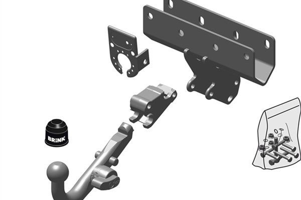 BRINK Dispositivo de reboque 380000 BRINK 380000 Dispositivo de reboque Lada NIVA baratos