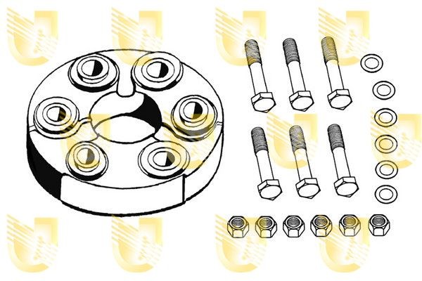 UNIGOM Ledd, longitudinalbølge 381013 Hardyskive UNIGOM Mercedes-Benz CLS 381013