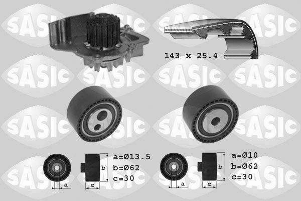 SASIC Kamremssats med vattenpump 3900026 3900026 SASIC vattenpump + kamremssats Citroen BX