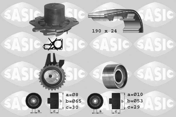SASIC Ūdenssūknis + Zobsiksnas komplekts 3906006 3906006 Zobsiksnas komplekts ALFA ROMEO 147 SASIC