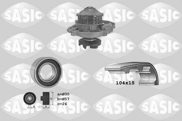 SASIC Wasserpumpe + Zahnriemensatz 3906015 Zahnriemensatz SASIC PALIO 3906015 günstig