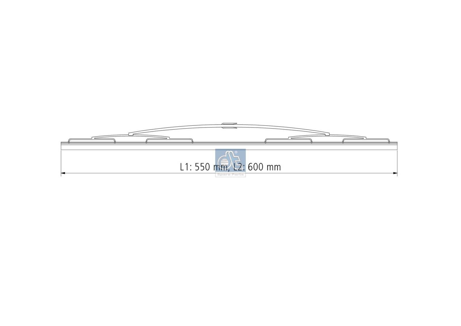 DT Spare Parts Vindusvisker 4.66641 Vindusviskere DT Spare Parts Fiat SCUDO Standard 4.66641