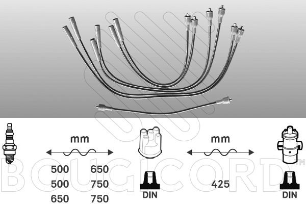 EFI AUTOMOTIVE Tennplugg kabelsett 4025 EFI AUTOMOTIVE 4025 Pluggledninger Opel COMMODORE originale