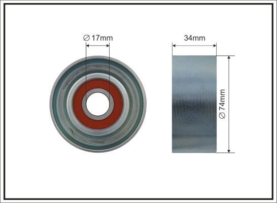 CAFFARO Τροχαλία παρέκκλισης, οδοντ. ιμάντας 403-99 Τροχαλία παρέκκλισης, οδοντ. ιμάντας CAFFARO FREEMONT 403-99 φθηνά