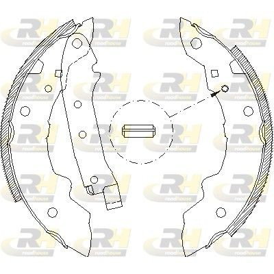 ROADHOUSE Remschoenset 4036.00 4036.00 Remschoenen RENAULT 19 ROADHOUSE