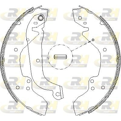 ROADHOUSE Remschoenset 4056.01 Remschoenen set ROADHOUSE PEUGEOT 4056.01