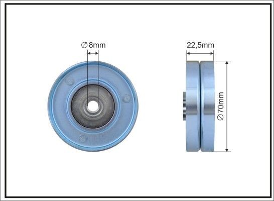 CAFFARO Geleiderol / omdraairol v-snaren 407-14 Peugeot 2008 Geleiderol poly v-riem CAFFARO 407-14