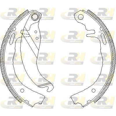 ROADHOUSE Bremsebakkesæt 4073.00 Tromlebremser ROADHOUSE CORSA 4073.00 billig
