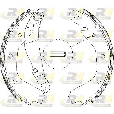 ROADHOUSE Σετ σιαγόνων φρένων 4091.00 Φρένα τυμπάνου ROADHOUSE ZAFIRA 4091.00 φθηνά