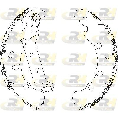 ROADHOUSE Piduriklotside komplekt 4137.00 ROADHOUSE Trummelpiduriklotsid SUBARU 4137.00
