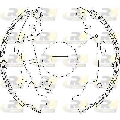 ROADHOUSE Brake Shoe Set 4145.00 MERCEDES-BENZ A-Class ROADHOUSE brake shoes 414500