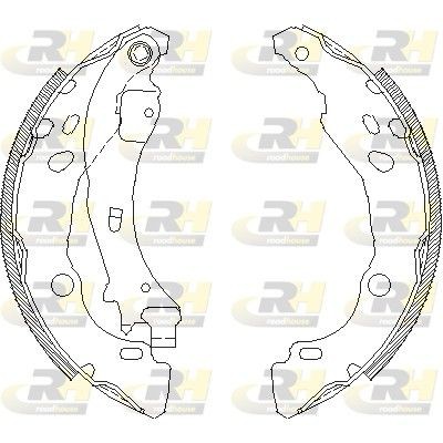 ROADHOUSE Bromsbacksats 4152.01 4152.01 ROADHOUSE bromsbacksats LANCIA MUSA