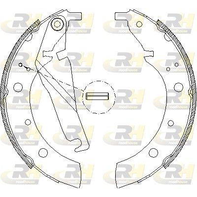 ROADHOUSE Piduriklotside komplekt 4173.00 Trummelpiduriklotsid ROADHOUSE BMW 4173.00