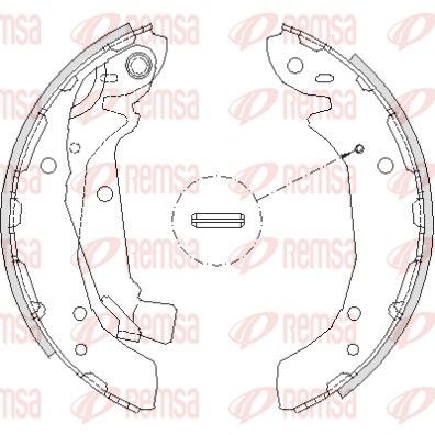REMSA Bremžu loku komplekts 4197.00 Trumuļu bremzes REMSA Hyundai H350 4197.00