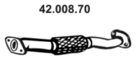 EBERSPÄCHER Σωλήνας εξάτμισης 42.008.70 Εξατμισεισ EBERSPÄCHER ELANTRA 42.008.70 φθηνά