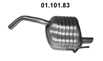 EBERSPÄCHER Panela de escape traseira 01.101.83 Panela de escape EBERSPÄCHER Alfa Romeo 4C 01.101.83