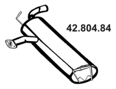 EBERSPÄCHER Koncový tlmič výfuku 42.804.84 Zadný tlmič výfuku EBERSPÄCHER SOUL 42.804.84 lacné