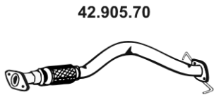 EBERSPÄCHER Tuyau d'échappement 42.905.70 42.905.70 Tuyau d'échappement HYUNDAI COUPE EBERSPÄCHER