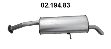 EBERSPÄCHER Silencieux arrière 02.194.83 Lancia THESIS Silencieux d'échappement arrière EBERSPÄCHER 02.194.83