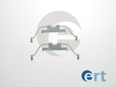ERT Monteringssett, bremseklosser 420059 420059 ERT Tibehørsett, skivebremse belegg Jaguar billige