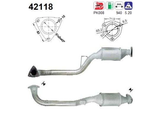 AS Catalizzatore 42118 AS 42118 Marmitta catalitica Audi 100 C4 originale prezzo