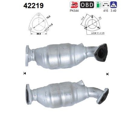 AS Katalysator 42219 AS Katalysator AUDI 42219