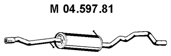 EBERSPÄCHER Silencieux intermédiaire 04.597.81 04.597.81 Silencieux intermédiaire EBERSPÄCHER SEAT ALTEA