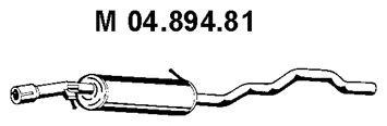 EBERSPÄCHER Silencieux intermédiaire 04.894.81 Seat ALTEA Pot d'échappement intermédiaire EBERSPÄCHER 04.894.81