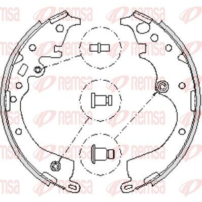 REMSA Σετ σιαγόνων φρένων 4239.00 Φρένο τυμπάνου REMSA Toyota RAV 4 4239.00