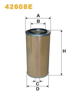 WIX FILTERS Φίλτρο αέρα 42608E WIX FILTERS 42608E Φίλτρο αέρα Opel MOVANO γνήσια