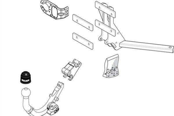 BRINK Dragkrok 427500 SAAB 99 Sedan Dragkrok BRINK 427500