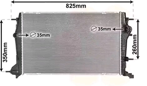 VAN WEZEL Radiators, Motora dzesēšanas sistēma 43002616 VAN WEZEL 43002616 Dzesēšanas radiatori Renault Grand Scenic 3 lēti