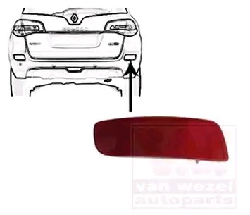 Catarifrangente posteriore VAN WEZEL 4316939 VAN WEZEL 4316939 Catadiottro posteriore RENAULT KOLEOS 2021