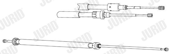 JURID Câble de frein à main 433041J JURID Tirette à câble frein de stationnement HYUNDAI 433041J