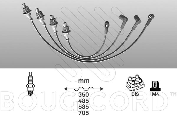 EFI AUTOMOTIVE Sada zapaľovacích káblov 4331 4331 Sviečkové káble EFI AUTOMOTIVE PORSCHE 928
