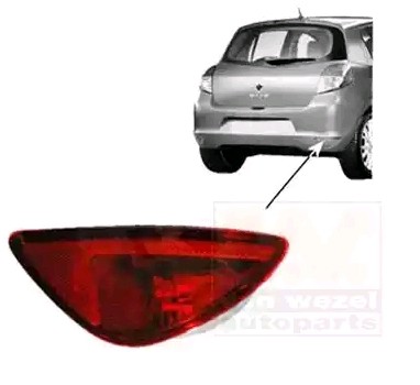 VAN WEZEL Ανακλαστήρας 4333940 4333940 Ανακλαστικά RENAULT CLIO VAN WEZEL