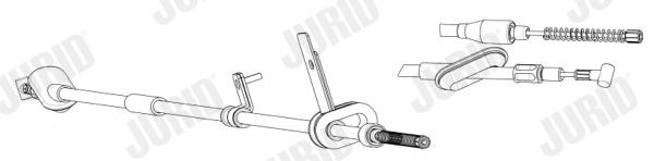 JURID Hand brake cable 434536J 434536J JURID brake cable for BMW