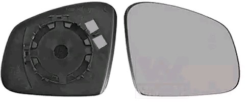 VAN WEZEL Spejlglas, udvendig spejl 4368832 4368832 Sidespejl glas SMART CITY-COUPE VAN WEZEL