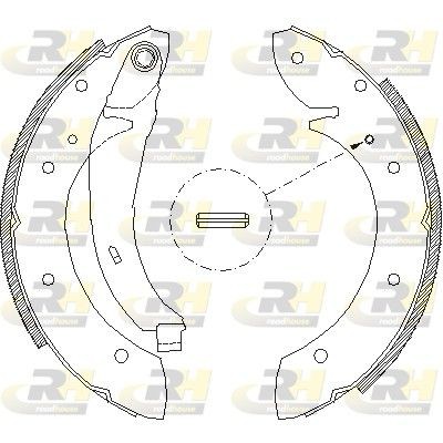 ROADHOUSE Σετ σιαγόνων φρένων 4396.02 Σετ σιαγωνες ROADHOUSE Peugeot 205 4396.02