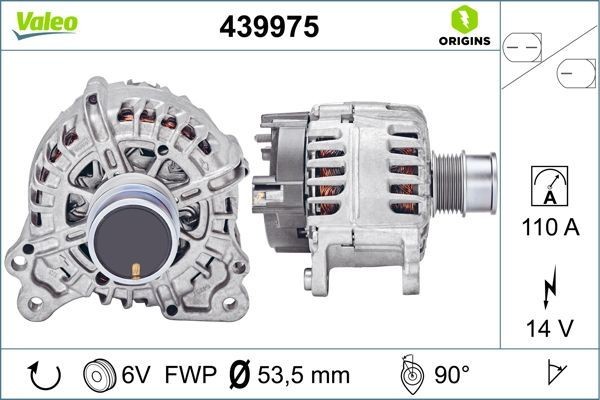 Alternator VALEO 439975 VALEO NEW ORIGINAL PART 439975 2011 AUDI A1 alternator replacement