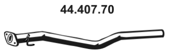 EBERSPÄCHER Tuyau d'échappement 44.407.70 44.407.70 Ligne d'échappement NISSAN JUKE EBERSPÄCHER