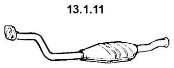 EBERSPÄCHER Katalysator 13.1.11 Udstødning katalysator EBERSPÄCHER Fiat 131 13.1.11