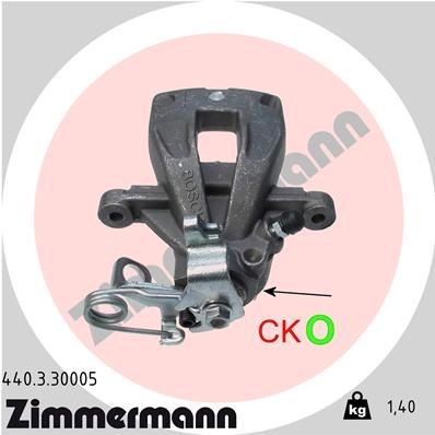 ZIMMERMANN Brzdový strmeň 440.3.30005 440.3.30005 ZIMMERMANN Brzdový strmeň Peugeot lacné