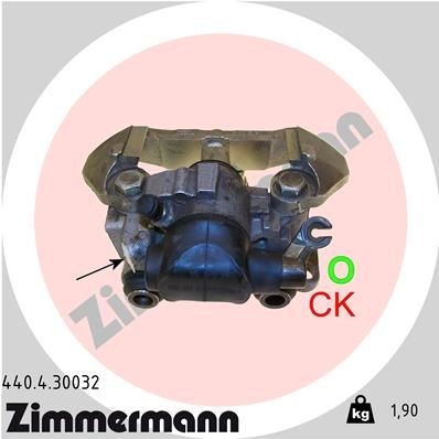 ZIMMERMANN Bromsok 440.4.30032 440.4.30032 ZIMMERMANN bromsok PEUGEOT 208