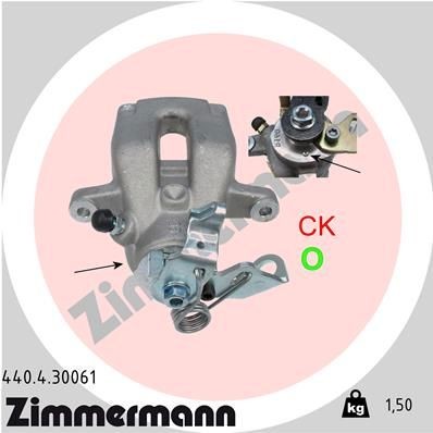 ZIMMERMANN Bromsok 440.4.30061 440.4.30061 ZIMMERMANN bromsok PEUGEOT 208