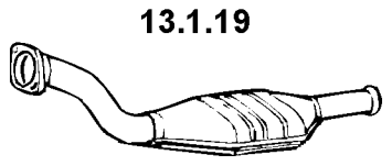 EBERSPÄCHER Catalizzatore 13.1.19 13.1.19 costo Catalizzatore FIAT CROMA EBERSPÄCHER