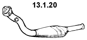 EBERSPÄCHER Catalyseur 13.1.20 13.1.20 Catalyseur EBERSPÄCHER CITROЁN C3
