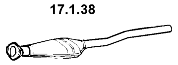 EBERSPÄCHER Catalizzatore 17.1.38 17.1.38 Catalizzatore di scarico EBERSPÄCHER Renault