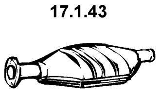 EBERSPÄCHER Katalysator 17.1.43 17.1.43 Katalysator EBERSPÄCHER RENAULT GRAND SCÉNIC